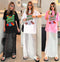 Ladies Stylist Back Slit Lacey Skirts With Oversize T-Shirts